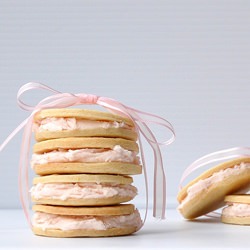 Pink Grapefruit Sandwich Cookies