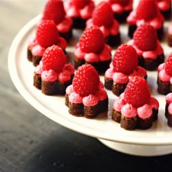 Fudgy Spring Brownie Bites