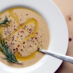 Rosemary Garlic Chickpea Soup