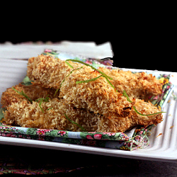 Crunchy Coconut Lime Chicken Strips