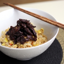 Crispy Beef with Fried Rice