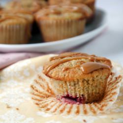 Strawberry Banana Oat Bran Muffins