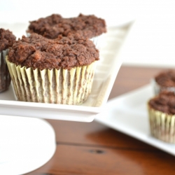 Double Chocolate Protein Muffins