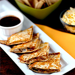 BBQ Ranch Chicken Quesadillas