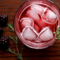 Blackberry, Lemon, & Thyme Soda