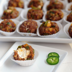 Triple Pepper Chorizo Meatloaf Cups