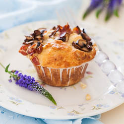 Bacon & mushroom muffins