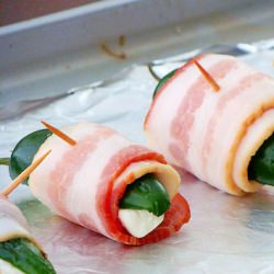 Bacon wrapped cheese jalapeno