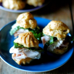 Mini Gougeres Lunch Box Sandwiches