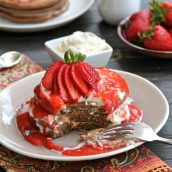 Strawberry Tiramisu Pancakes