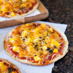 Mango Basil Tortilla Pizzas