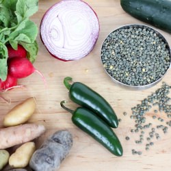 spicy lentil salad