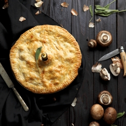 Mushroom & Gorgonzola Pie