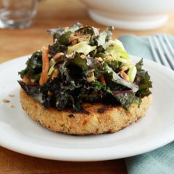 Kale Slaw and Veggie Patties