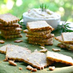 Rosemary Parmesan Crackers