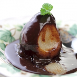 Poire Belle Hélène: Poached Pears