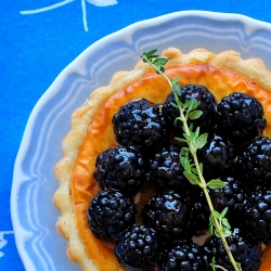 Blackberry Goat Cheese Tart