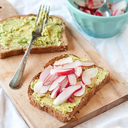 Radish & Avocado Sandwiches