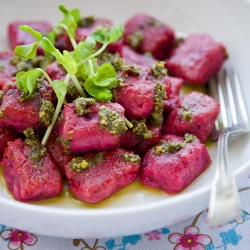 Beet and Potato Gnocchi