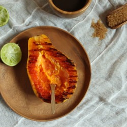 Grilled Papaya with Lime