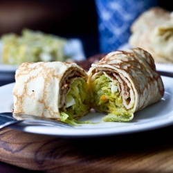 Blini with Cabbage Stuffing