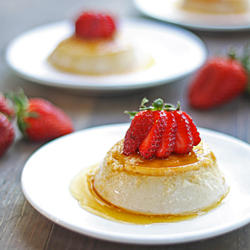 Strawberry Flan