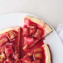 Rhubarb & Ginger Cheesecake