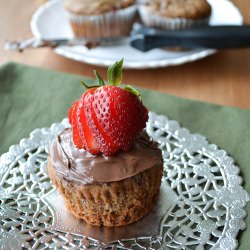 Strawberry Banana Nutella Muffins