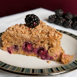 Blackberry Rhubarb Crumb Cake