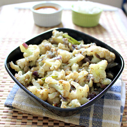 Cauliflower Pepper Stir Fry