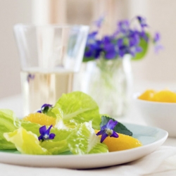 Spring Salad with Violets