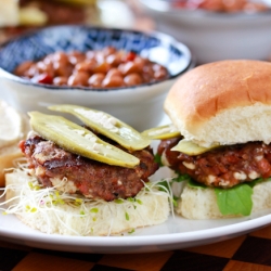 Andouille Blue Cheese Sliders