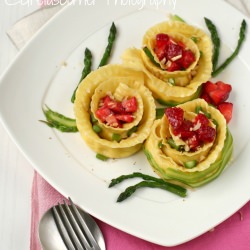 Rose Shaped Cheese Ravioli