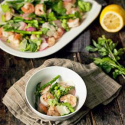 Shrimp, Radish & Asparagus Salad