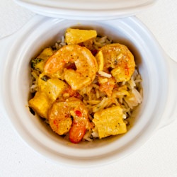 Pineapple & shrimp curry