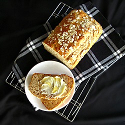 Honey Oat Quick Bread