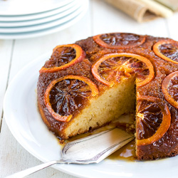 orange plum cake tatin