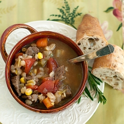 Beef Vegetable and Barley Soup