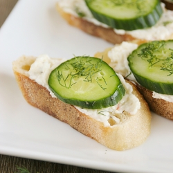 Cucumber Dill Toasties