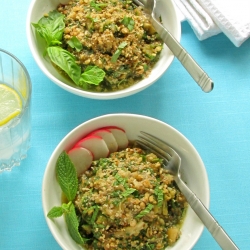 Naz Khatoon-Eggplant & Herb Salad