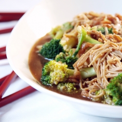 Golden Mushrooms and Broccoli