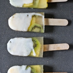 Coconut Fruit Popsicles