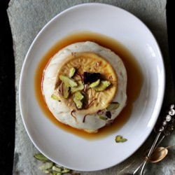 Saffron Caramel Panna Cotta