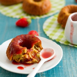 Rhubarb Bundt Cakes