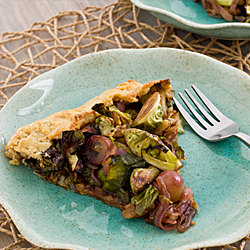 Brussels Sprouts & Grape Galette