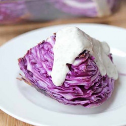 Roasted Red Cabbage with Ranch