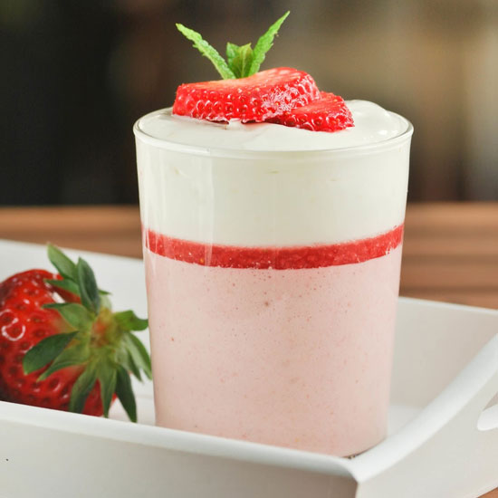 Strawberry Mousse with Mascarpone