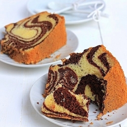 Zebra Pound Cake