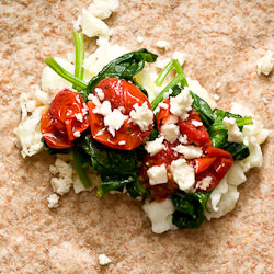 spinach feta egg wrap