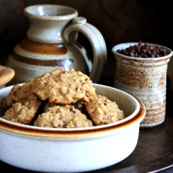 Banana Oatmeal Choco Chip Cookies